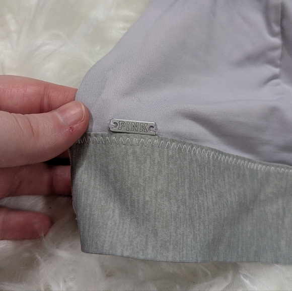 Victoria's Secret PINK Lilac Purple Strappy Back Triangle Bralette Size‎ Large - Picture 4 of 6